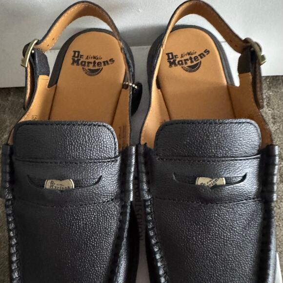 New Dr. Martens Penton Westminster Slingback Mules Black Leather Sz 12 - Picture 7 of 10